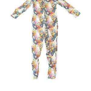 Floral Fantasy Halloween Kids Footie Pajama